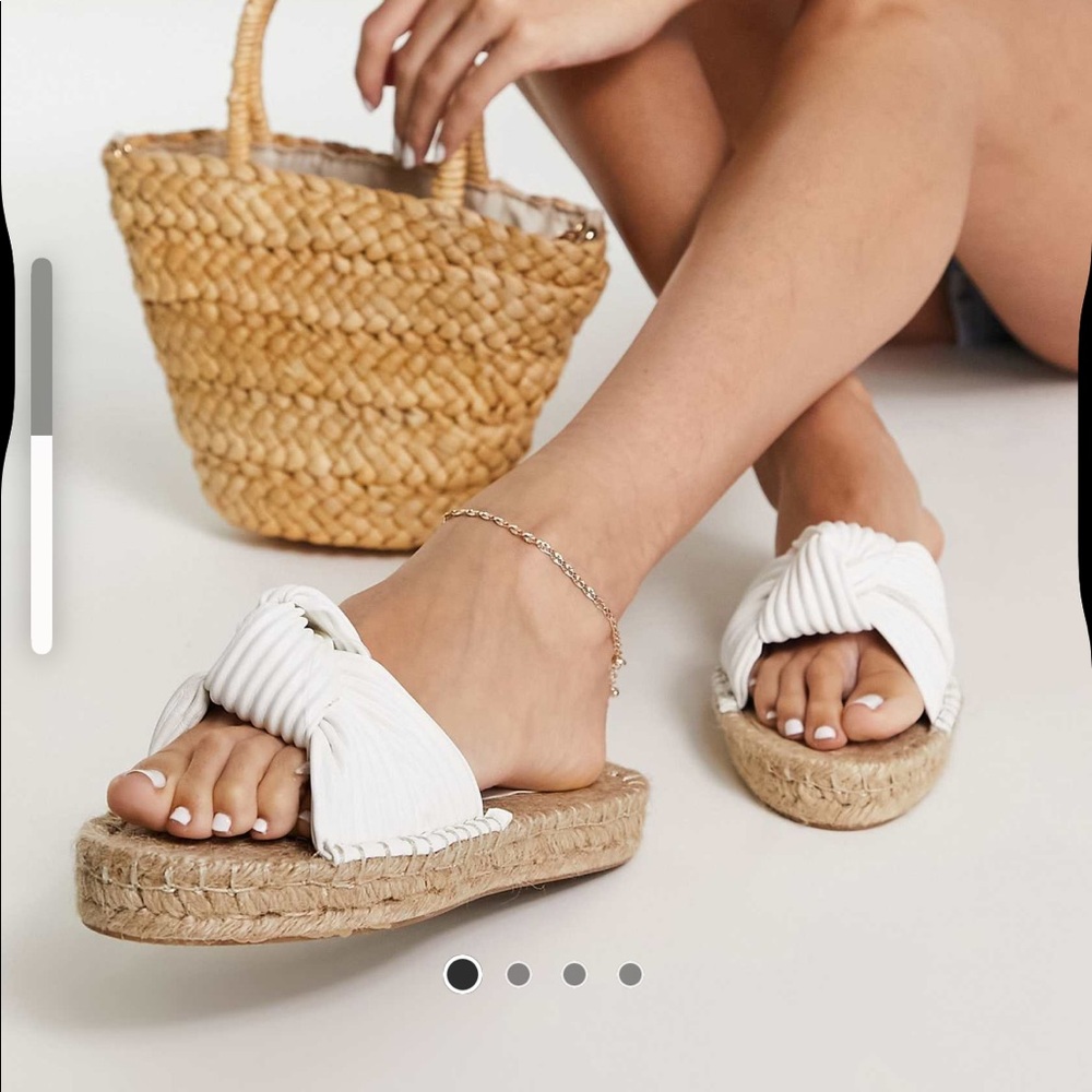 ASOS white espadrille sandal